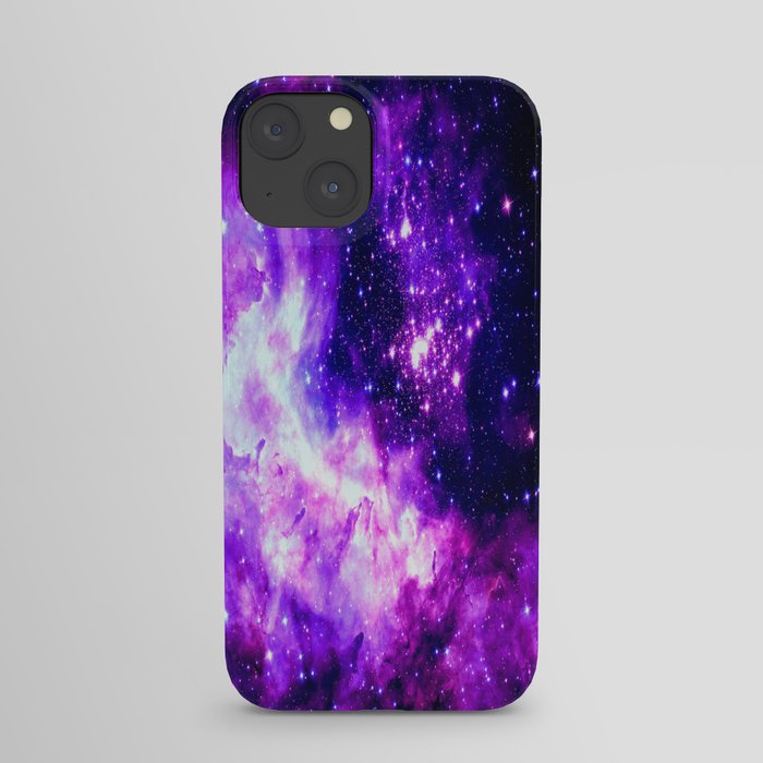 Purple Galaxy : Celestial Fireworks iPhone Case