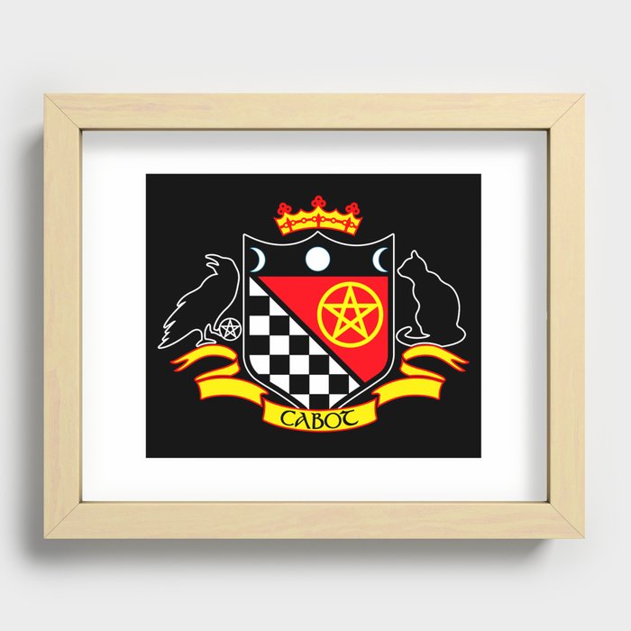 Cabot Tradition Crest (black) Recessed Framed Print