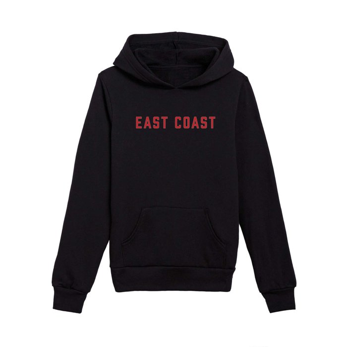 East Coast - Red Kids Pullover Hoodie