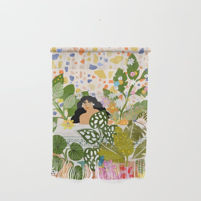 Bathing with Plants Wall Hanging