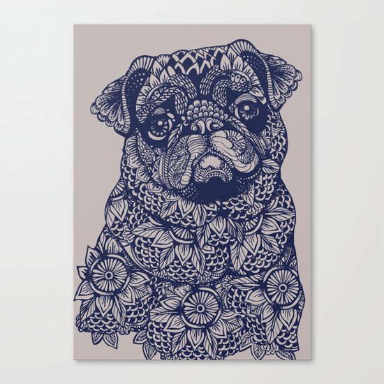 MANDALA OF PUG Canvas Print