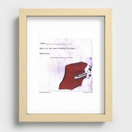 F you and your Fing Feelings Recessed Framed Print