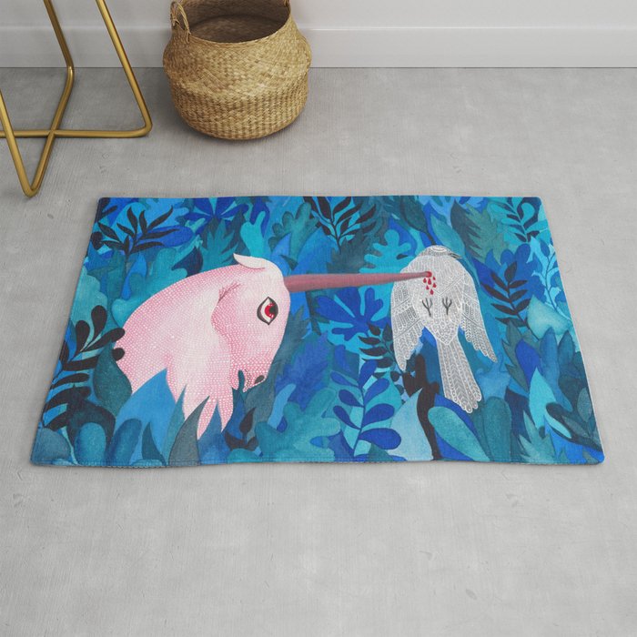Accident in the enchanted forest Rug