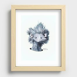 My name is EMU-ly Recessed Framed Print