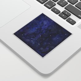 Night Sky Galaxy Nebula Stars Watercolor Space Texture Sticker