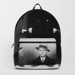 The Syndicate - 'Lucky' Luciano & New York gangsters Ed Diamond, Jack Diamond, & Fatty Walsh black and white photography / photographs Backpack