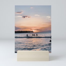 Sunset Beach Mini Art Print