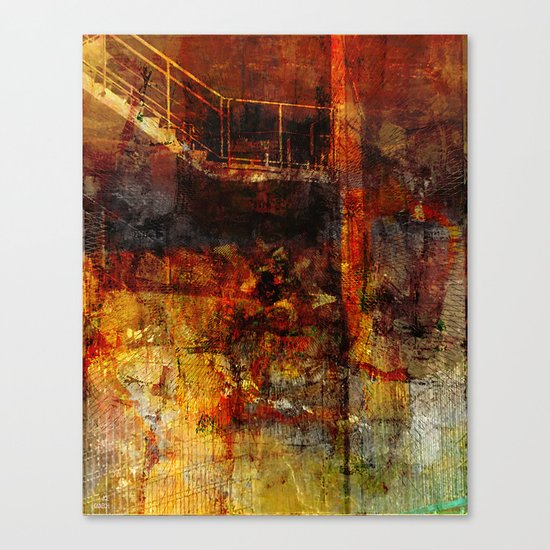 Stairs to the basement Canvas Print