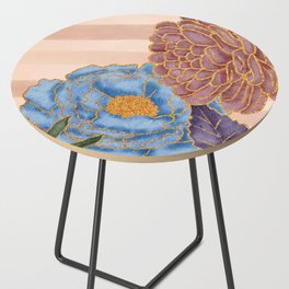 Metallic Mother's Day Flowers Side Table