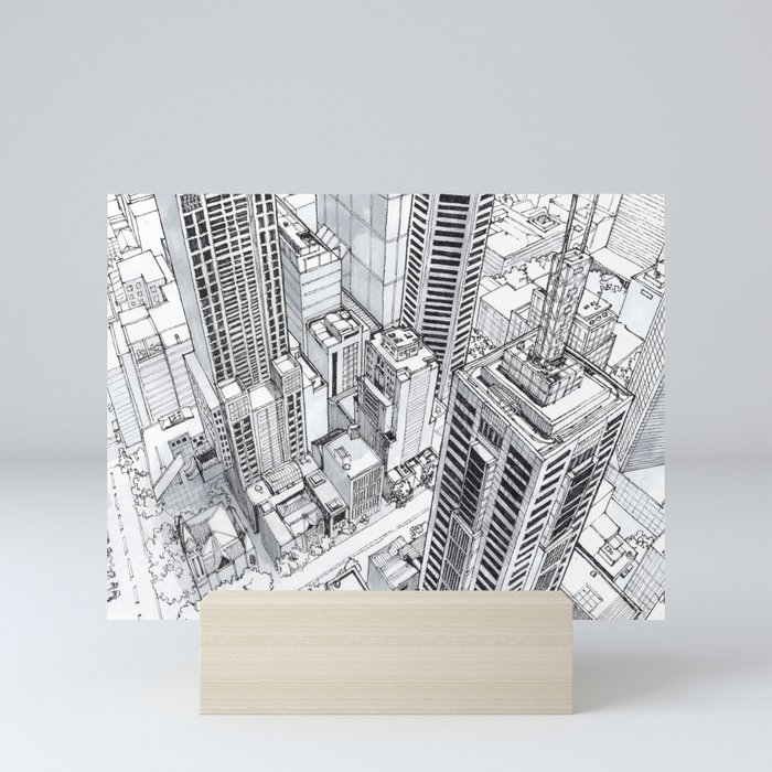 City view Mini Art Print