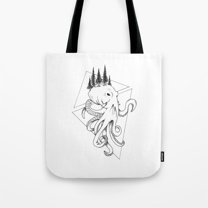 Geometric Octopod Tote Bag