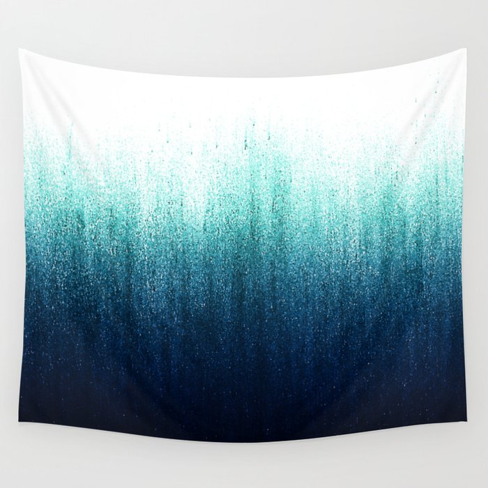 Teal Ombr 233 Wall Tapestry By Caitlinworkman Society6