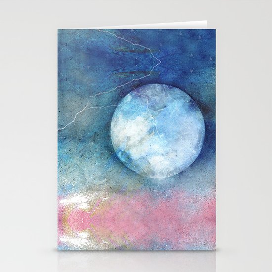 PASTEL MOON Stationery Cards