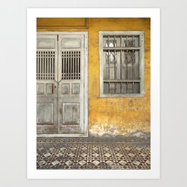 Old Doors in Georgetown, Penang Art Print