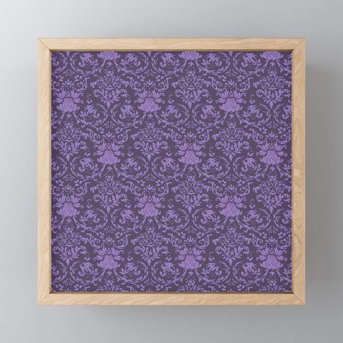 Purple Victorian Gothic Framed Mini Art Print