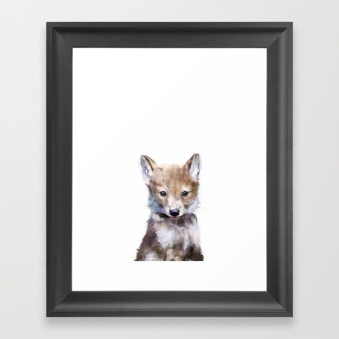 Little Wolf Framed Art Print