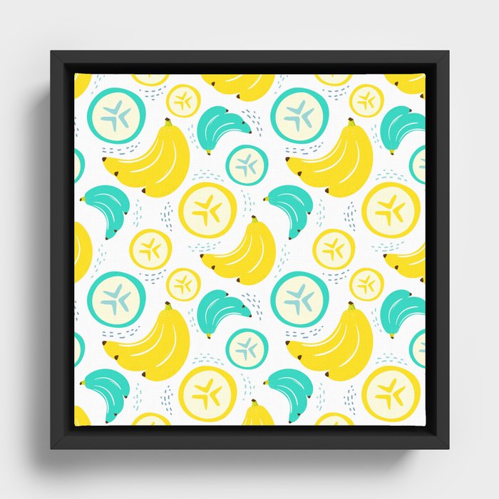 Bananas Over You Framed Canvas