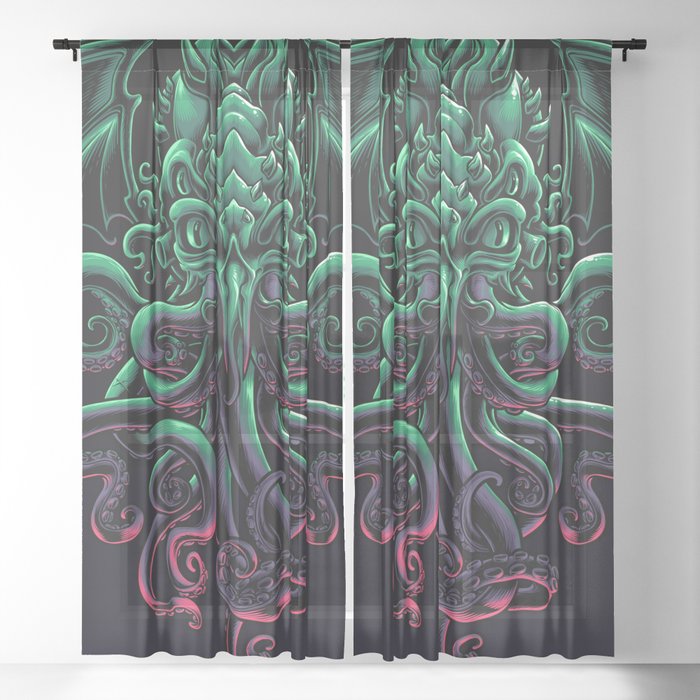 The Call of Cthulhu Sheer Curtain