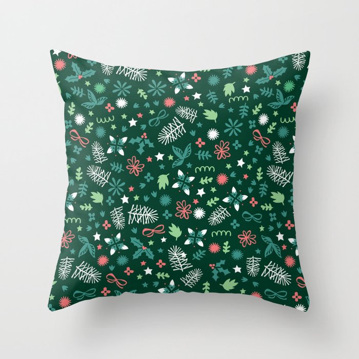 Have a Holly Jolly Christmas Throw Pillow by Poppy & Red | Society6