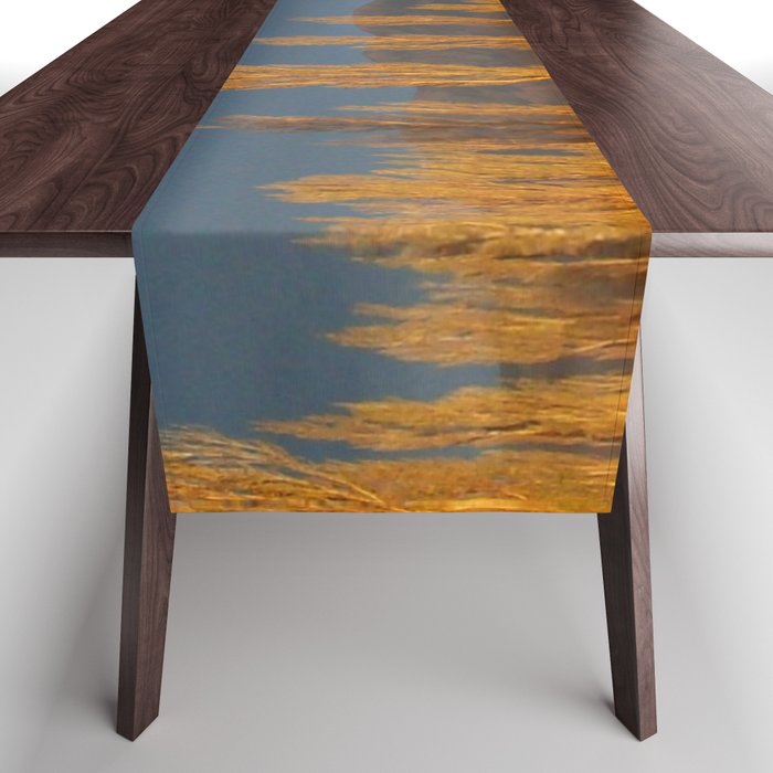 Argentina Photography - Trees In The Warm Sunset Table Runner