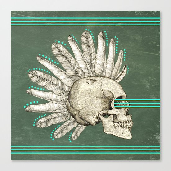 Indian skull Canvas Print
