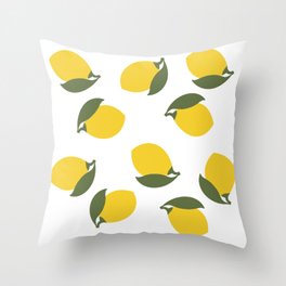 Lemon Squeezy Throw Pillow