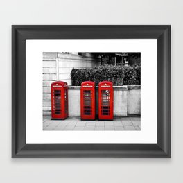 London Phonebooths Framed Art Print