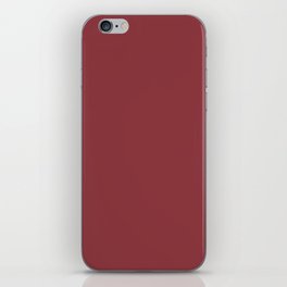 NOW BRICK RED COLOR iPhone Skin