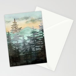 Pine Trees Stationery Card