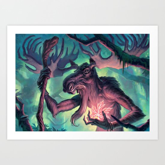 Moose Shamman Art Print