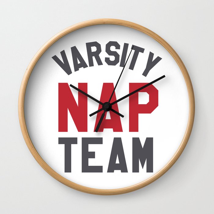 Varsity Nap Team Wall Clock