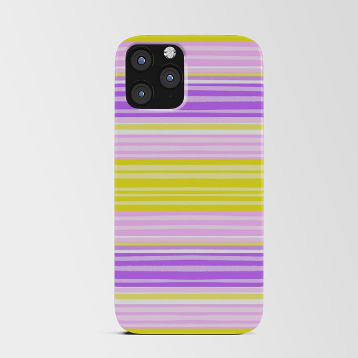 Hunter Jumper Spring Stripes Periwinkle Skinny iPhone Card Case