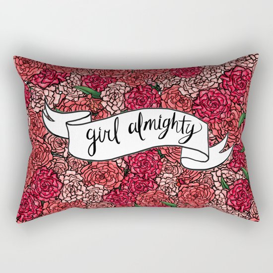 girl almighty Rectangular Pillow