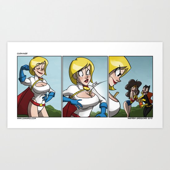 Cleavage Art Print