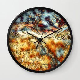 The claws of the Wind Wall Clock | Birds, Shone, Silent, Digital, Softly, Trees, Animal, Coils, Greyness, Drawing 