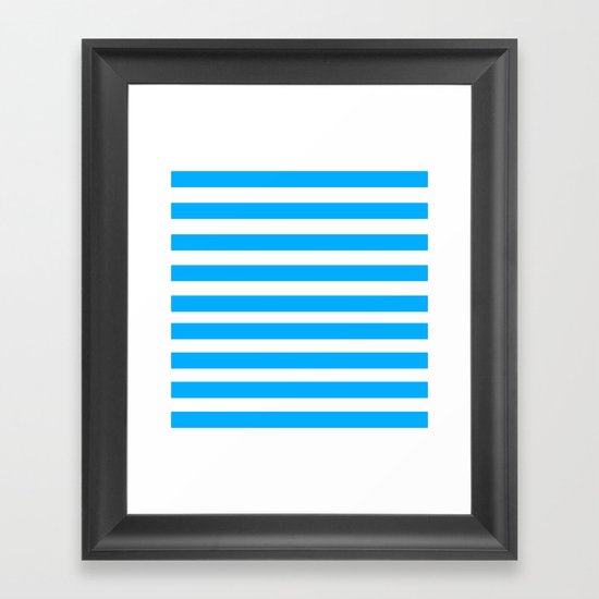 Blue Lines Framed Art Print