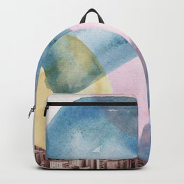 Watercolor Textures City-Palette  Backpack