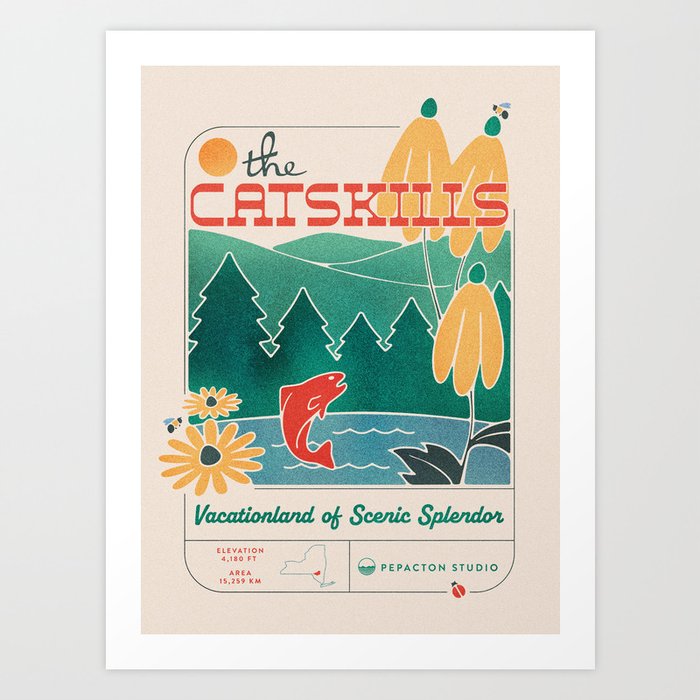 Catskills - Vacationland Of Scenic Splendor Art Print