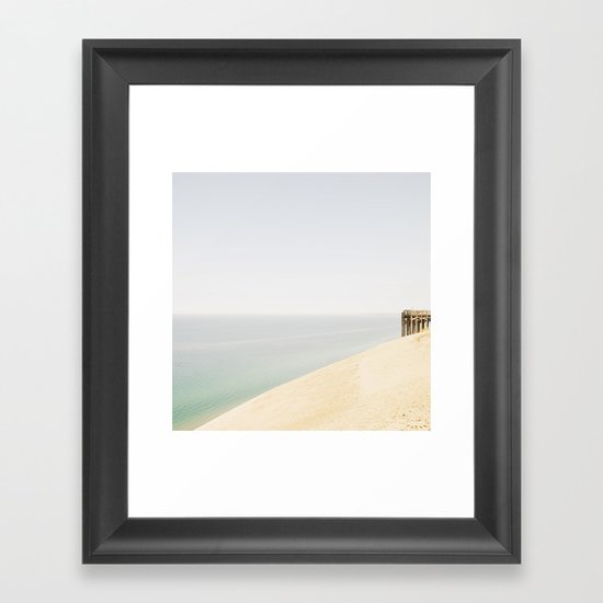 Pier 9 Lake Michigan Dune Framed Art Print