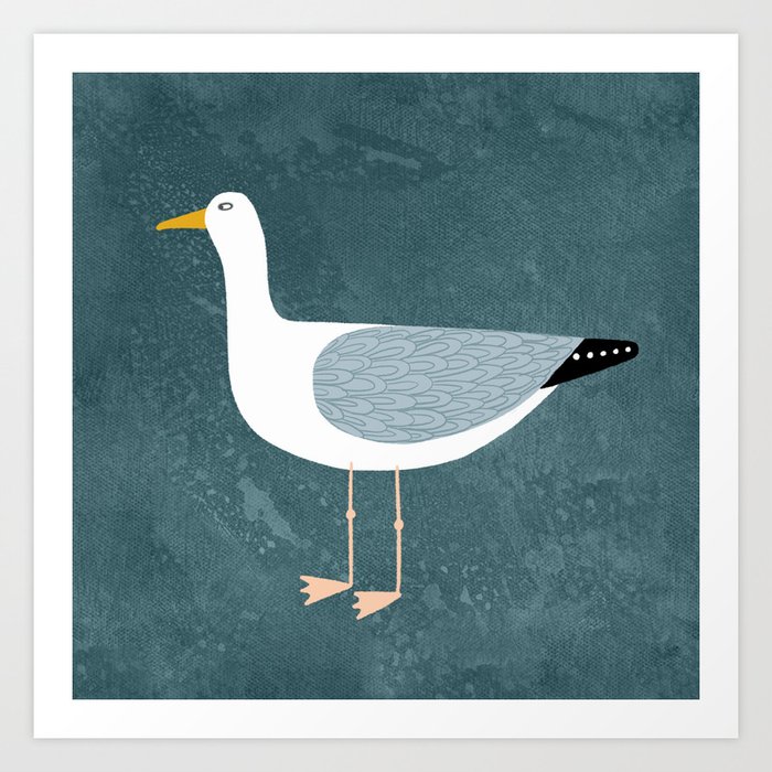 Seagull Standing Art Print