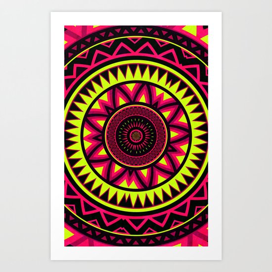 Mandala - Navajo dance Art Print