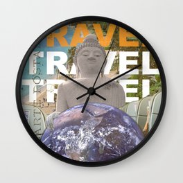 Travel, Travel, Travel Wall Clock