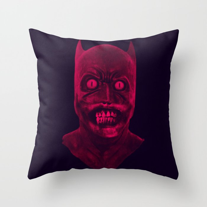 UNDEAD BAT MAN Throw Pillow
