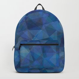 Collage Collection - Blue Diamond Backpack | Triangles, Happy, Style, Ink, Pop Art, Digital, Color, Oil, Pattern, Vector 