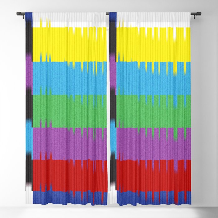 color tv bar#glitch#effect Blackout Curtain