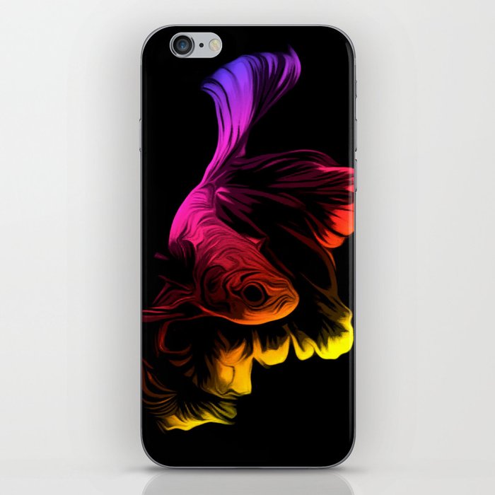 Colourfull bettafish, beautiful dance iPhone Skin