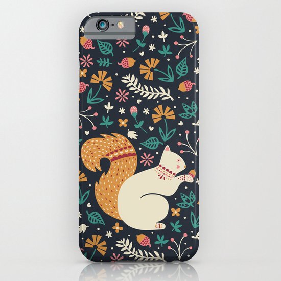 Merry Little Squirrel iPhone & iPod Case