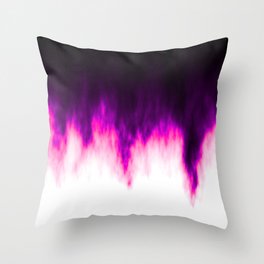 Pink and Purple Flames Throw Pillow