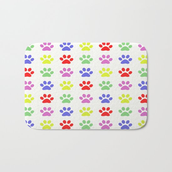 Pawprints Pattern I Bath Mat