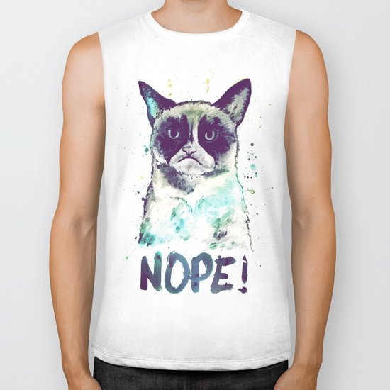 Grumpy Cat Biker Tank